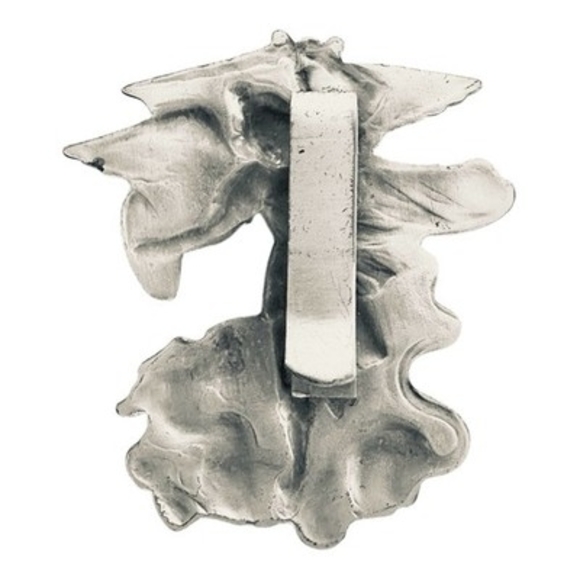 Bliss St Michael Archangel Visor Clip Antique Silver Pewter USA Auto New - Picture 3 of 3